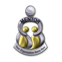 Mentor Silver/Gold Pin Generic & Personalized